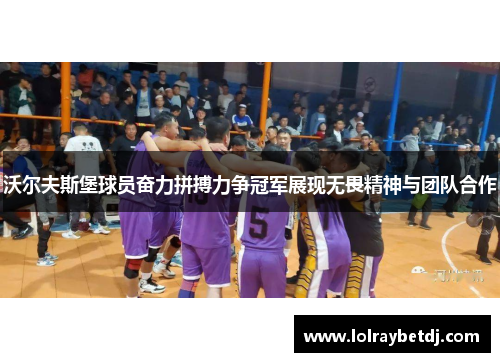 沃尔夫斯堡球员奋力拼搏力争冠军展现无畏精神与团队合作